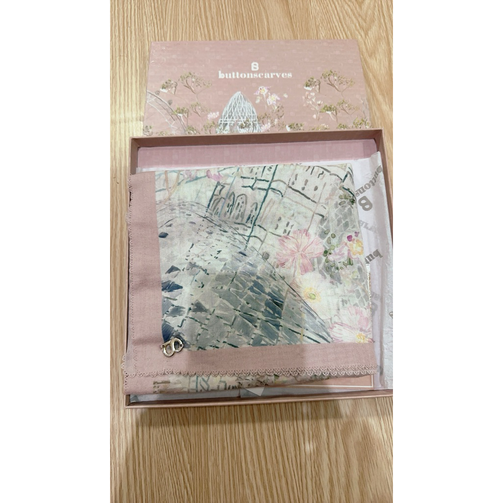 British 1.0 Pink Pale Blush Buttonscarves