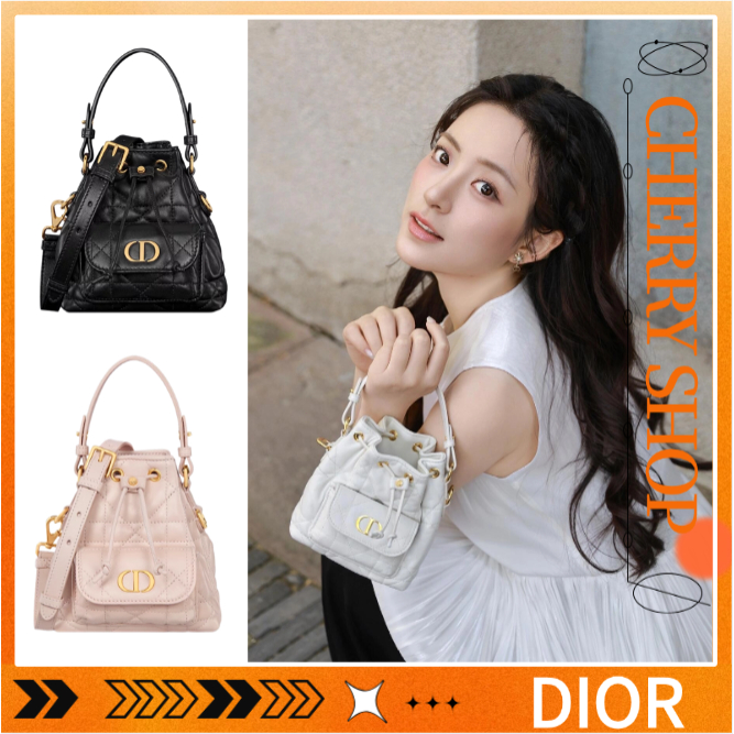 Dior Micro Dior Caro Bucket Bag Tas tangan wanita Dior