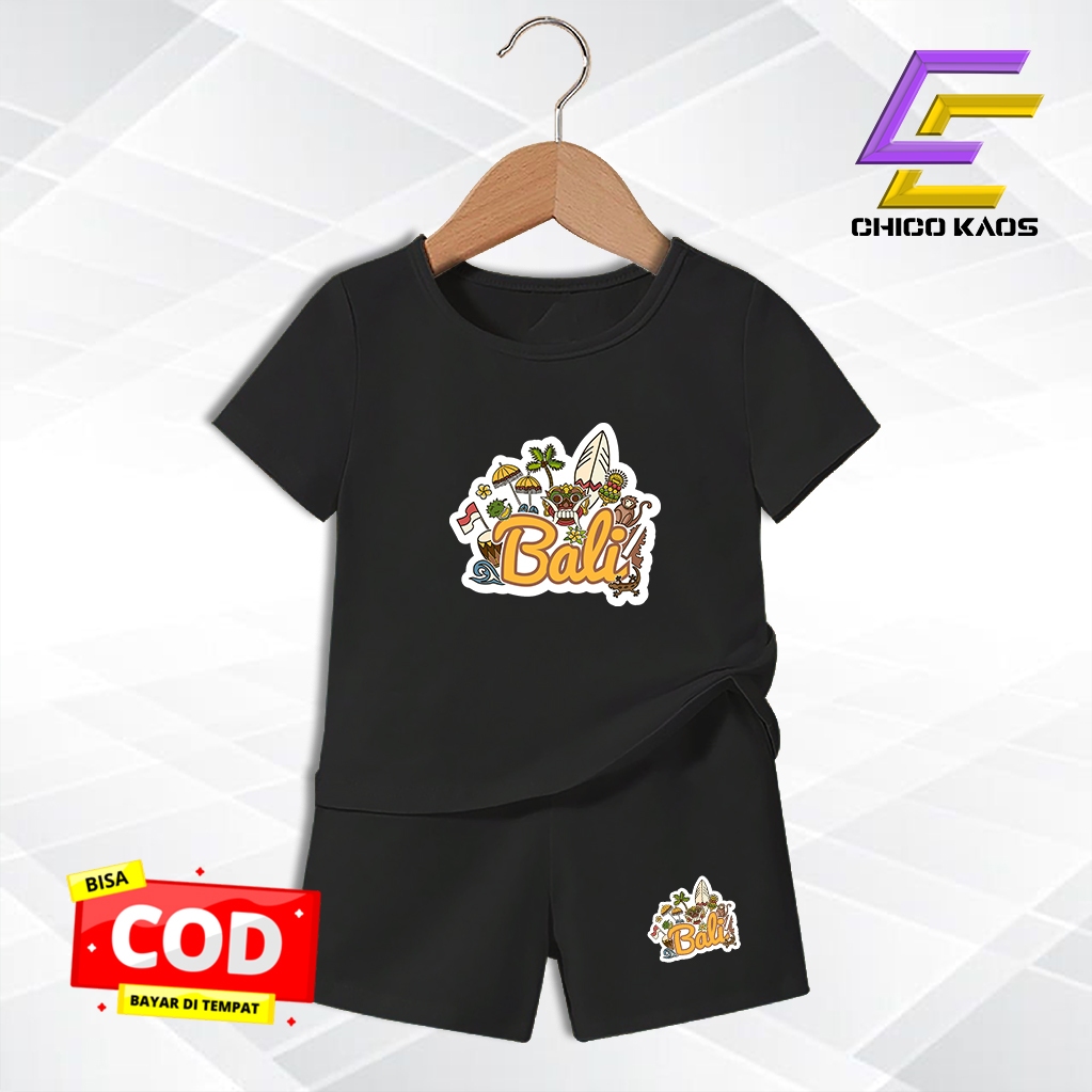 Baju Setelan Bali Anak Perempuan Laki Laki - Kaos Distro Karakter Bali  Keren