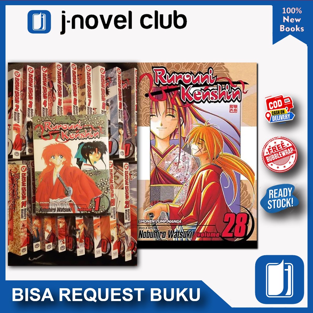 Komik Rurouni Kenshin by Nobuhiro Watsuki Vol 1-28 (English)