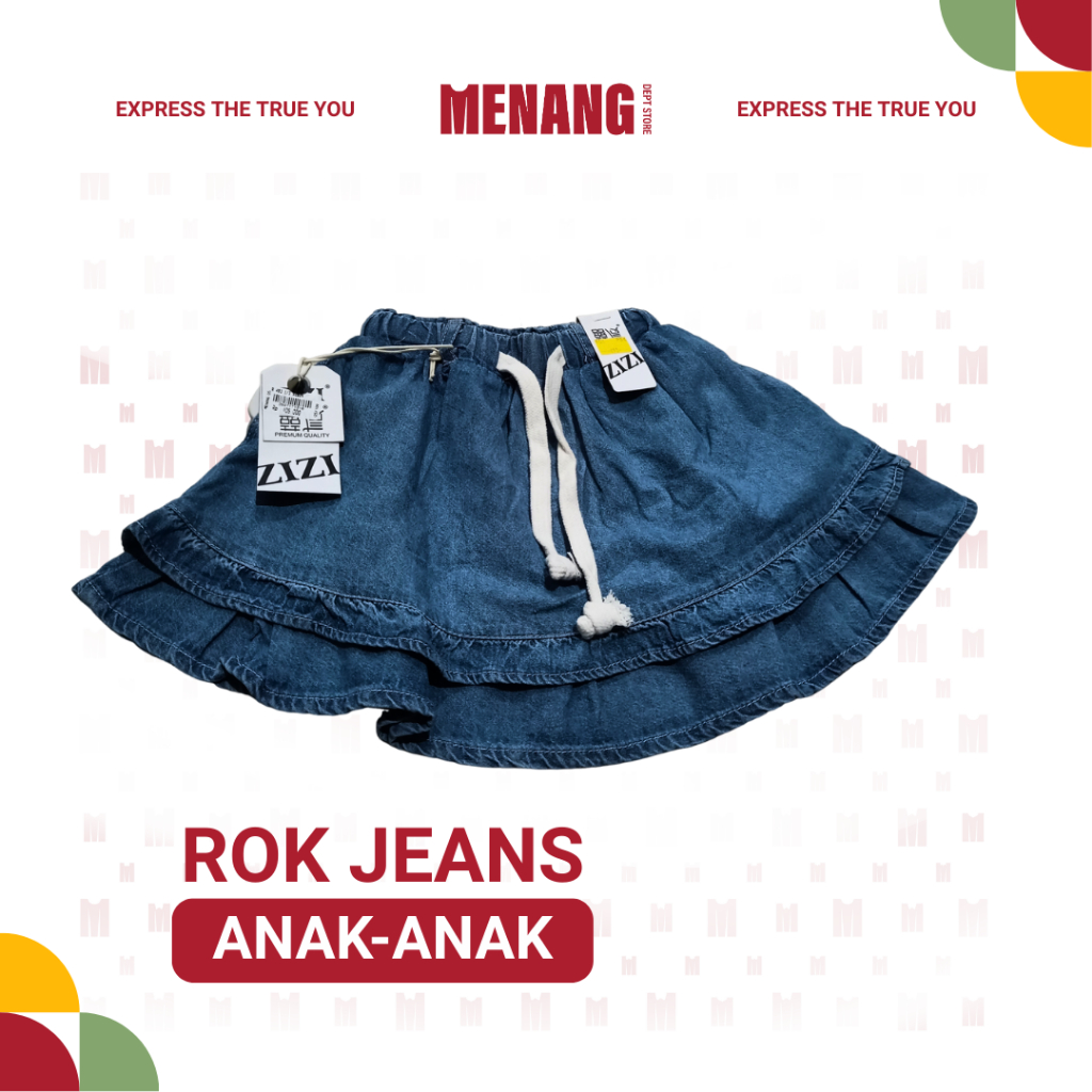 ROK JEANS ANAK Rok Pendek jeans rampel anak
