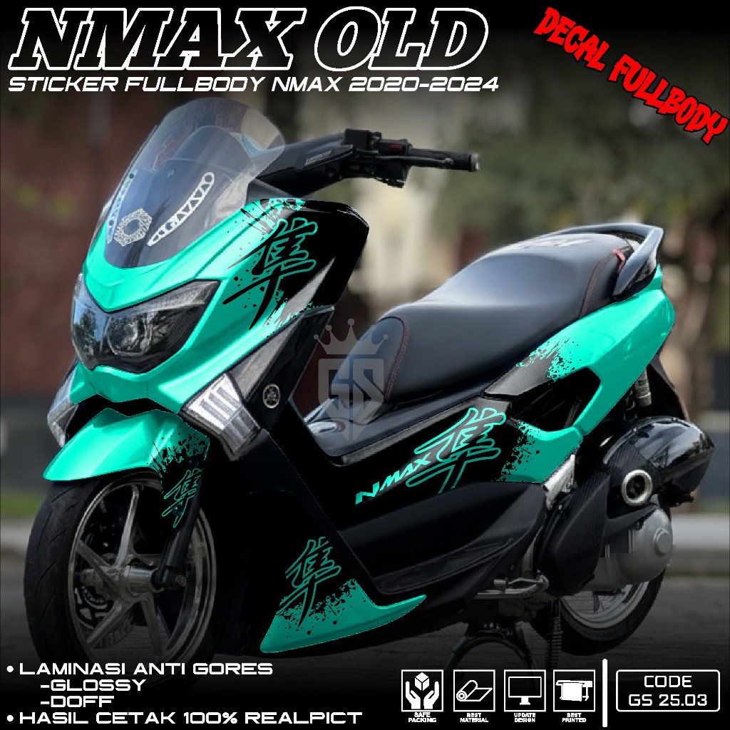 ( BISA COD ) Terbaru Decal Sticker Nmax 155 Old Full Body Hayabusa- Sticker Variasi Nmax 155 2015 20