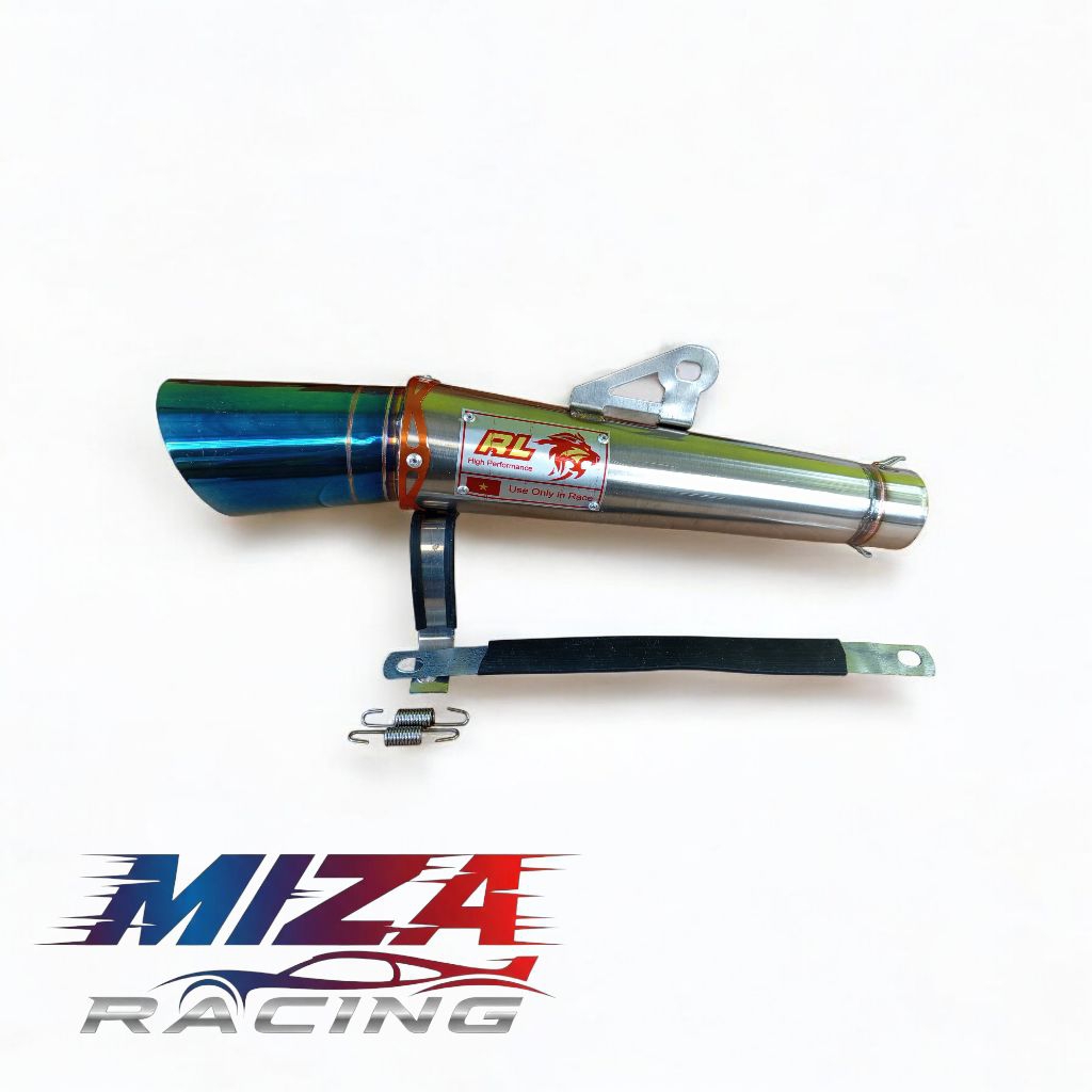 slincer kenalpot racing red Leo inlet 50 mm