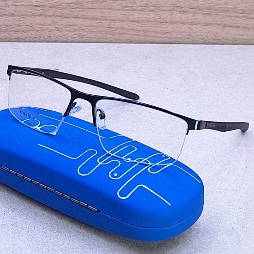 Kacamata lensa Normal Kaca Asli/Photogrey Anti Gores Bingkai Gantung F8514