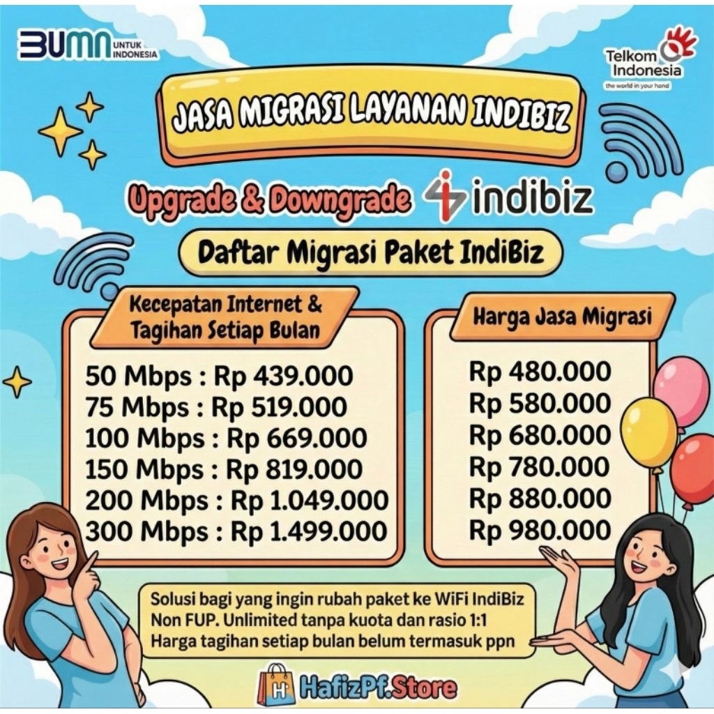 JASA MIGRASI PAKET INDIBIZ