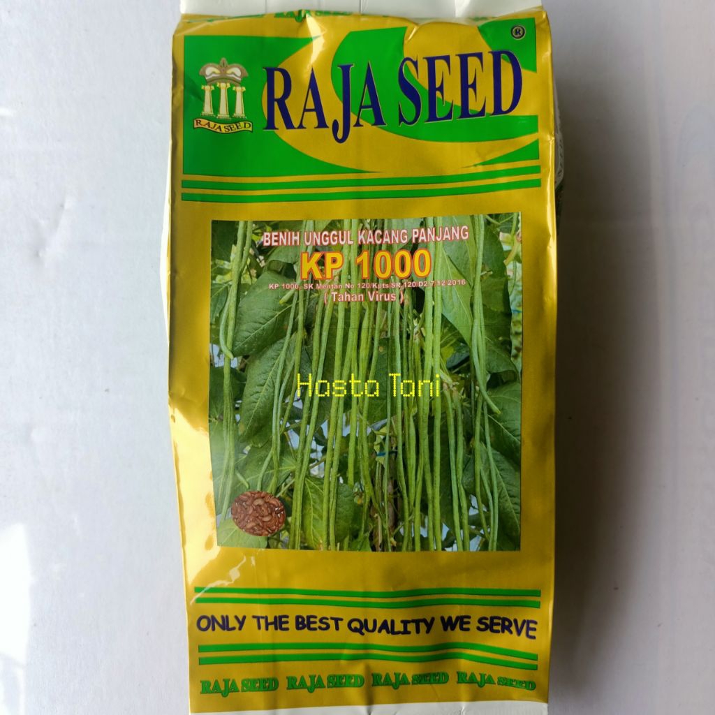Benih kacang panjang Raja Seed KP 1000 (Tahan Virus) 500gr