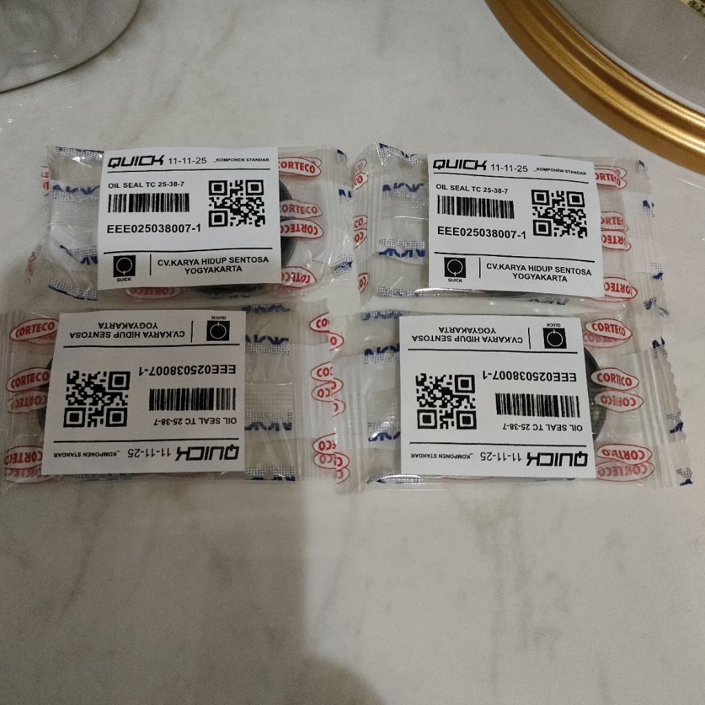 ( harga 4 pcs ) SIL AS RODA QUICK ,OIL SEAL 25-38-7