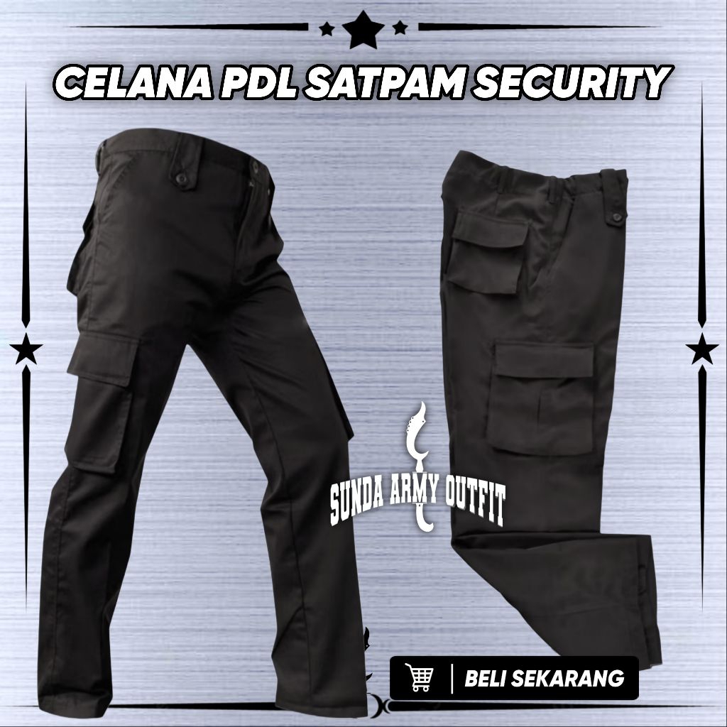 Celana PDL Satpam Terbaru / Celana PDL Satpam Security Coklat / Celana PDL PDH Satpam / Celana Satpa