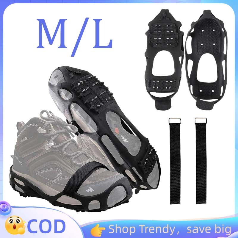 Gigi 24 Las Sepatu Paku Anti Slip Alas Sepatu Salju Alas Anti Slip Sepatu Alas Sepatu Anti Slip