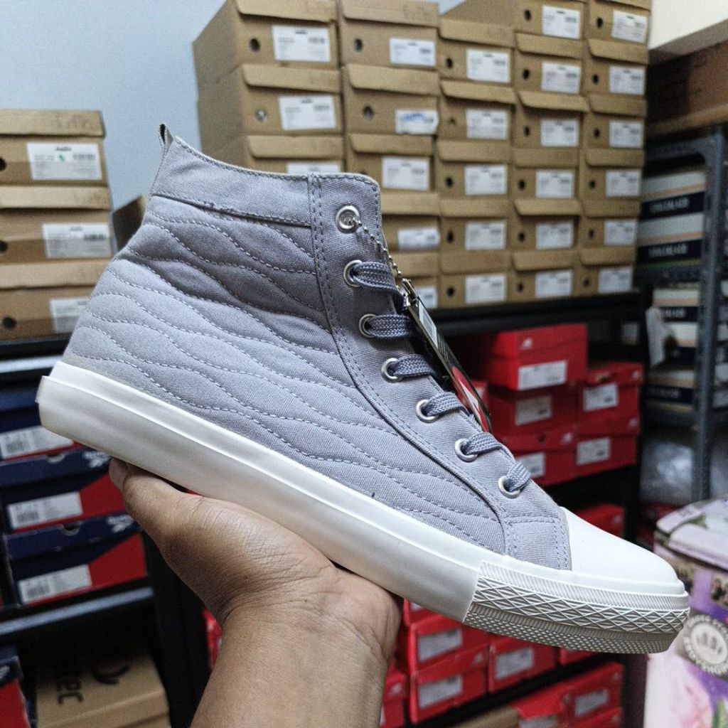 Sepatu Sneaker's AIRWALK Brich LT Grey/Purple Original Resmi Sport Station