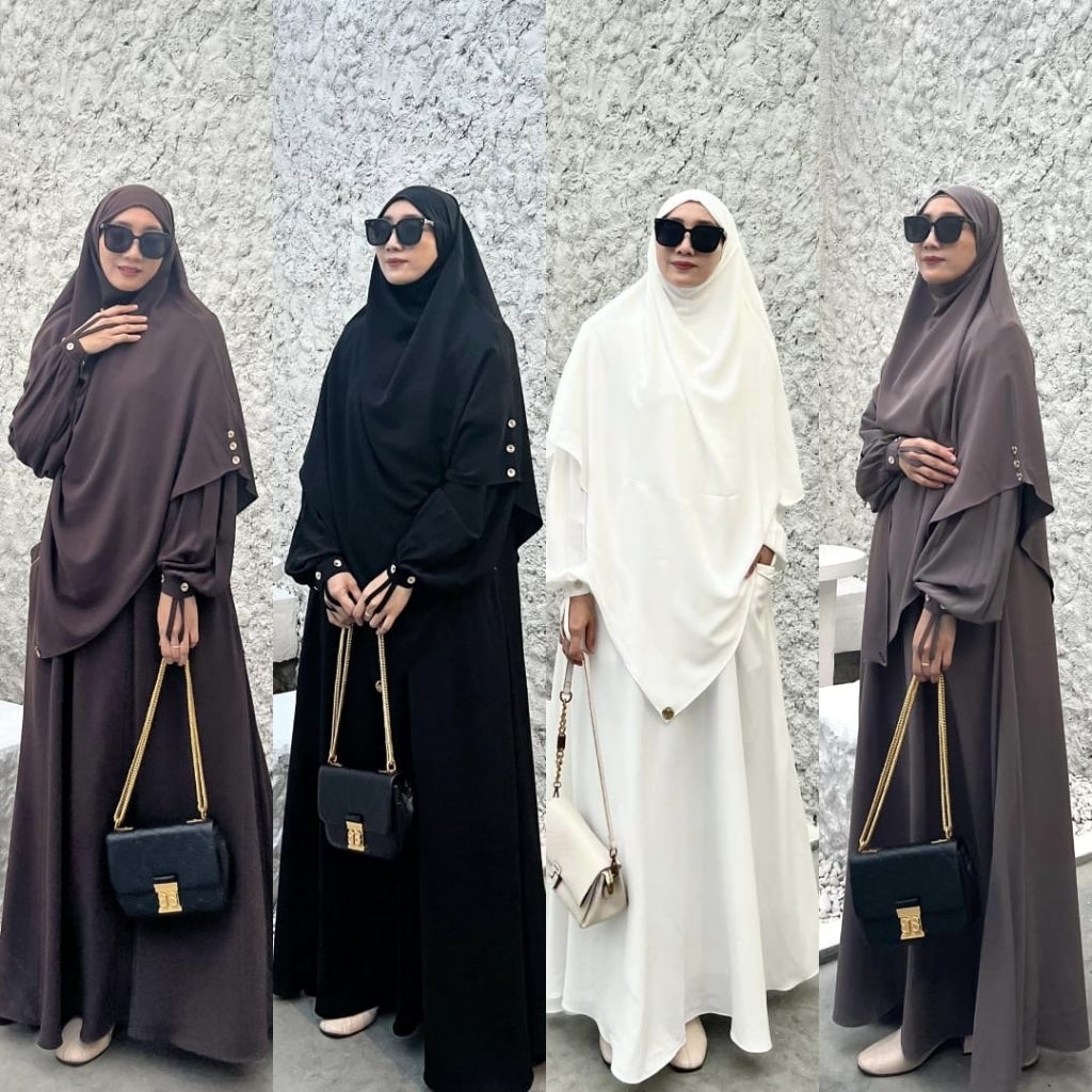 ALULA SYAR’I BY VELINO Syari Set Umroh Bahan Anti UV