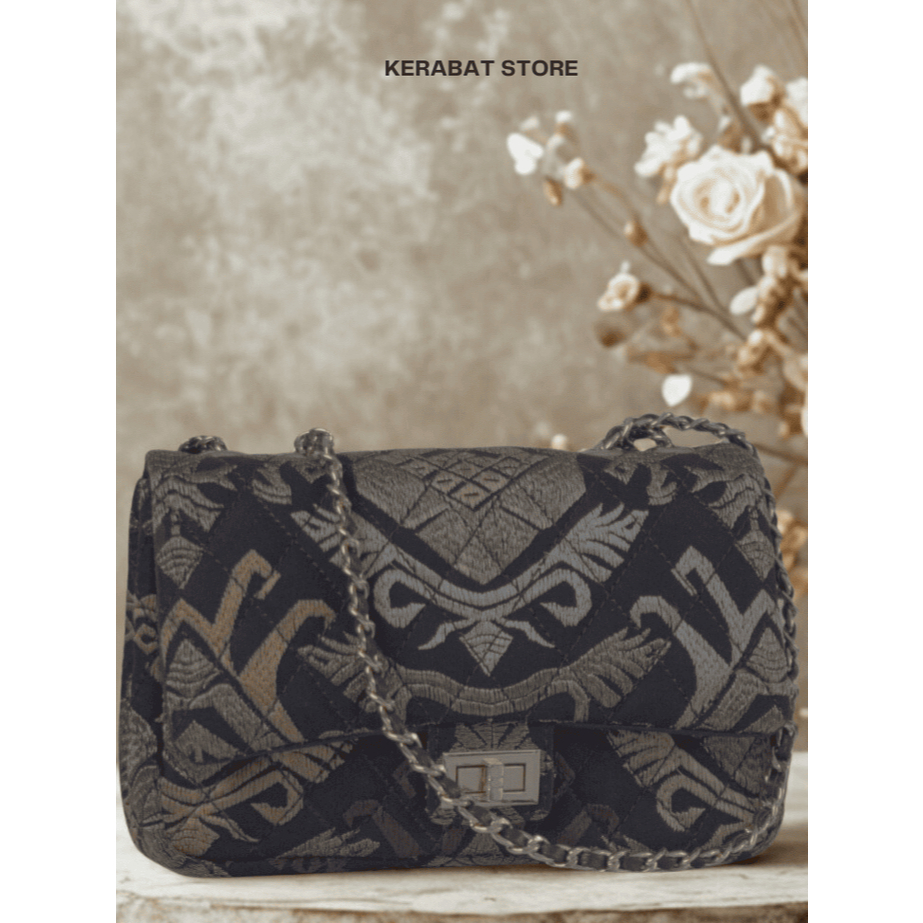 RIZ BATIK - CHABAG TAS TENUN MOTIF BATIK - TAS PREMIUM WANITA, SHOULDER BAG, HANDBAG, SLINGBAG, TAS 