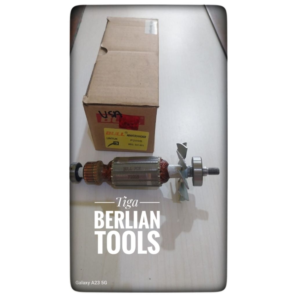 BULL Armature Angker F20 SB Untuk Mesin Ketam Hitachi