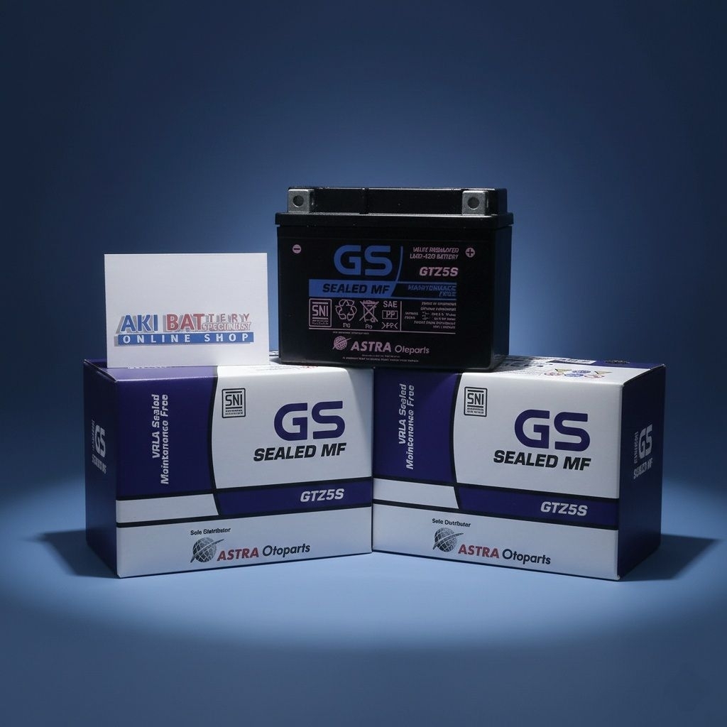 AKI MOTOR YAMAHA R15 GS ASTRA MF GTZ5S 12V 3.5AH 100% ORIGINAL - Baterai Accu Motor Terjangkau Berku
