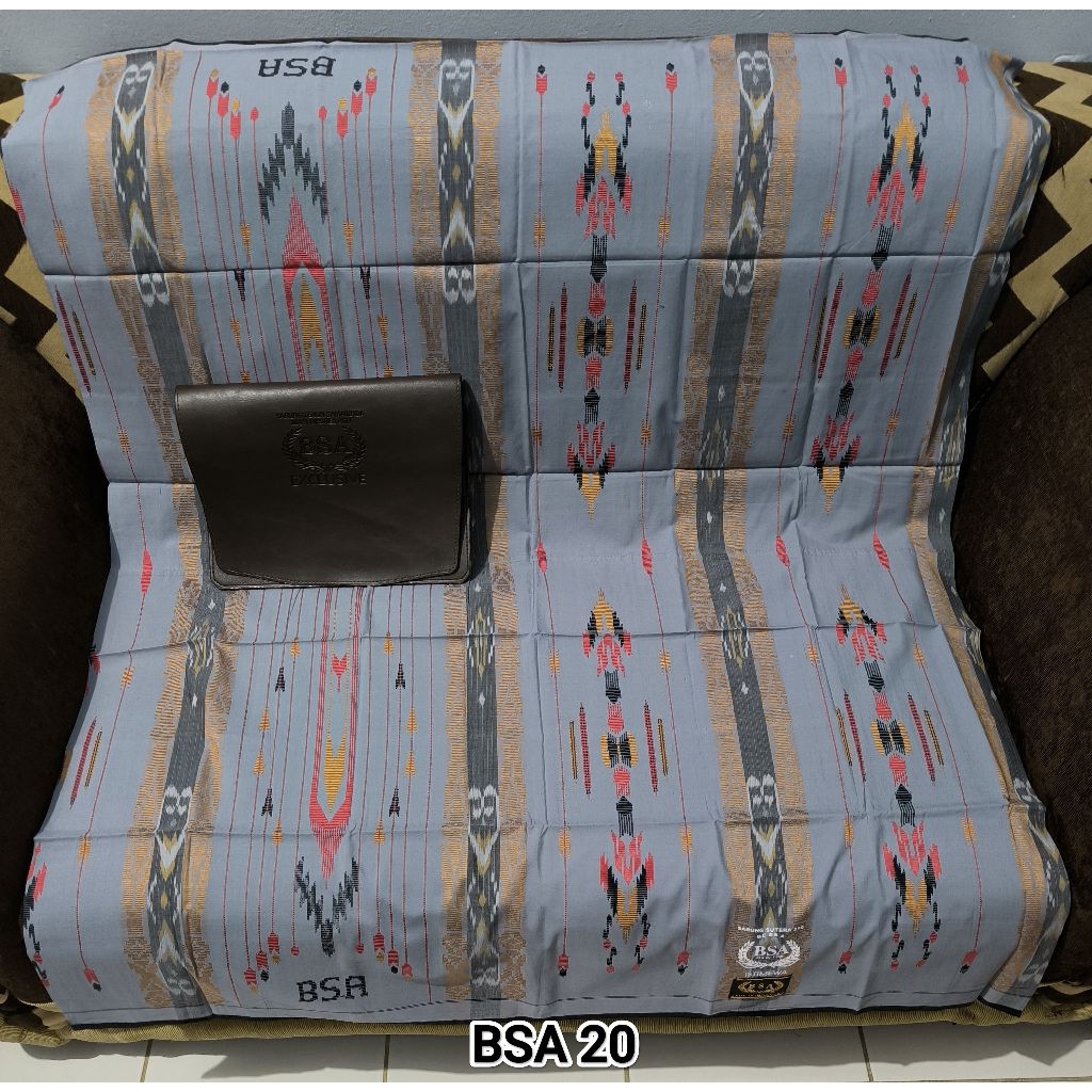 SARUNG TENUN BSA MOTIF SGE BAHAN MESRES SUTERA ORIGINAL FULL SONGKET