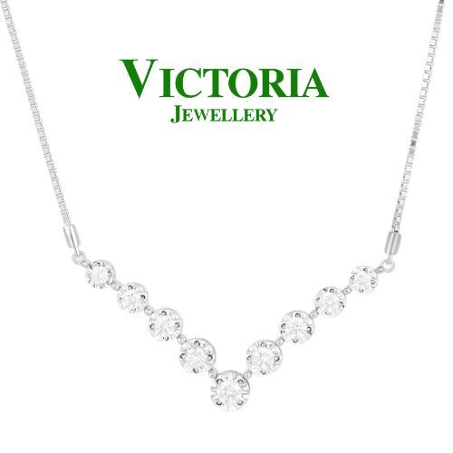 Liontin Berlian Listring V / Kalung Berlian Listring VBE1288926 Victoria Jewellery