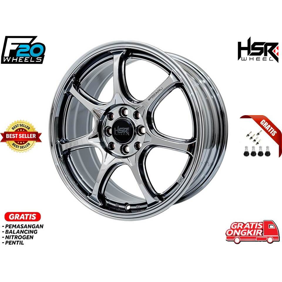 JUAL VELG MOBIL HSR WHEEL RING 17 TYPE HSR ARU COCOK UNTUK JAZZ YARIS BALENO MOBILIO