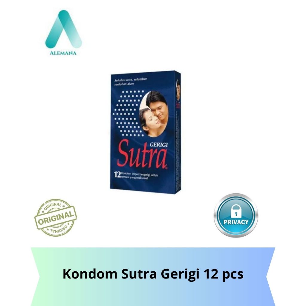 Kondom Sutra Gerigi Biru isi 12 pcs
