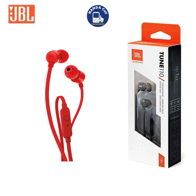 Headset Kabel JBL T110 Earphone Kabel