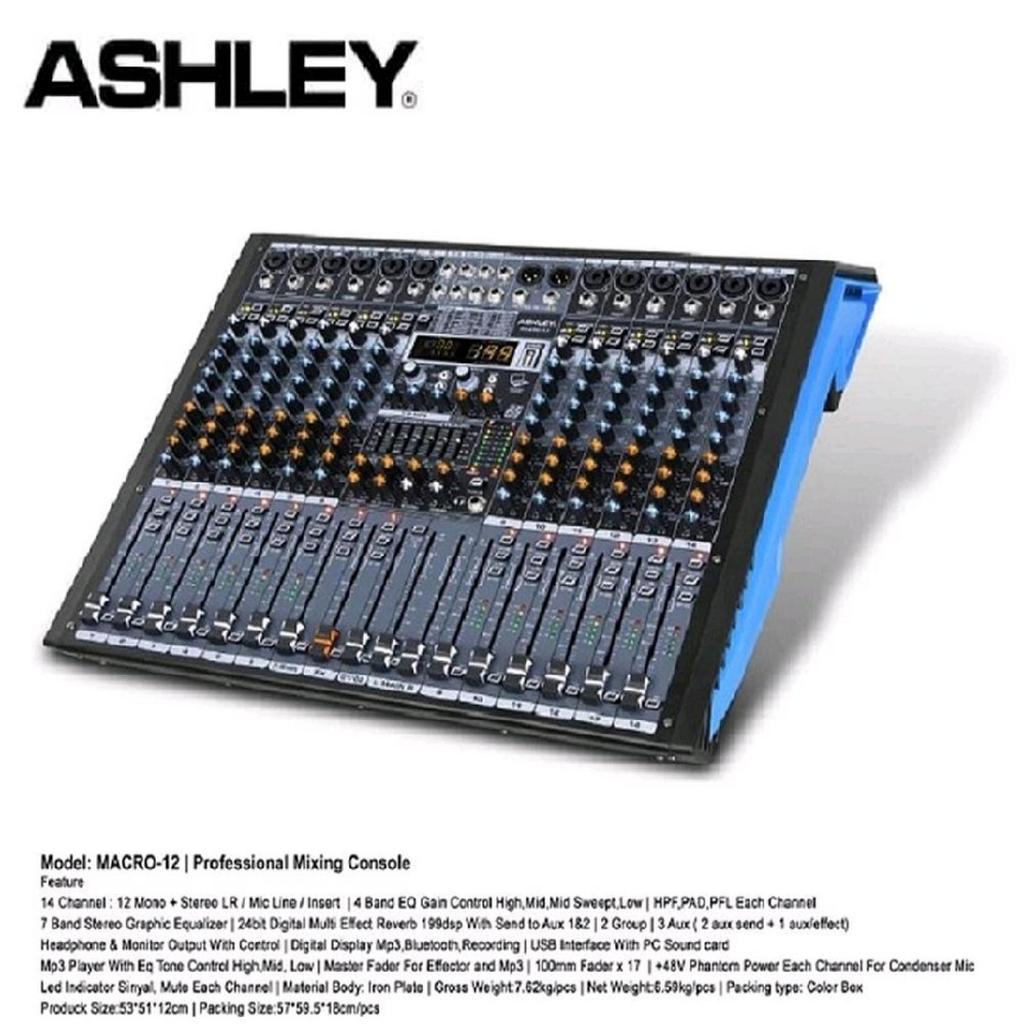 MIXER AUDIO ASHLEY MACRO 12 / MACRO12 ORIGINAL 12 CHANNEL