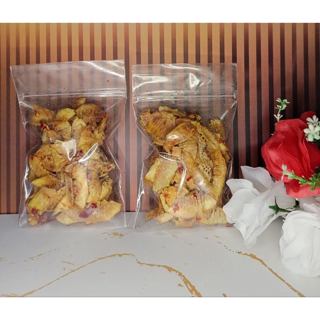 Keripik sukun/bakara pedas manis