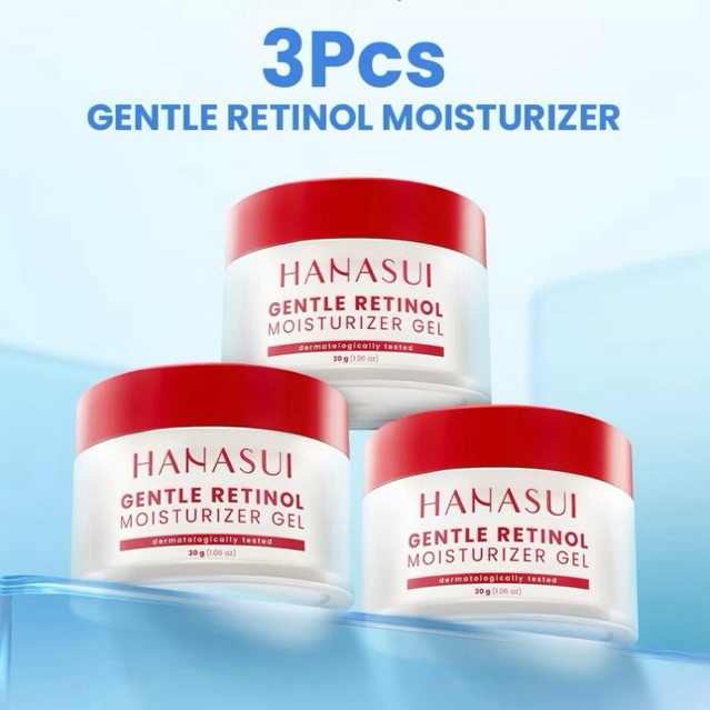 BUNDLE 3PCS HANASUI RETINOL MOISTURIZER GEL ( 3 x 30gr )