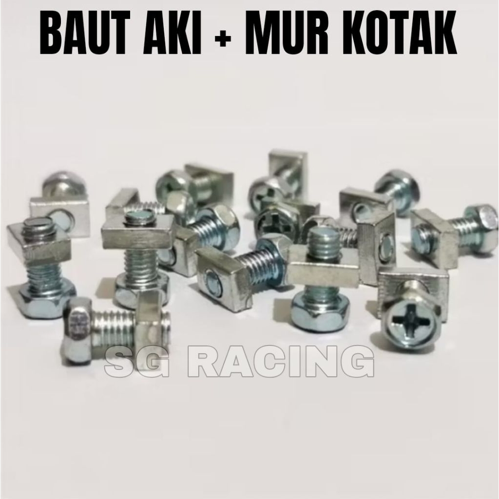 COD BAUT MUR AKI SET + MUR KOTAK M5 X 10 STAINLESS