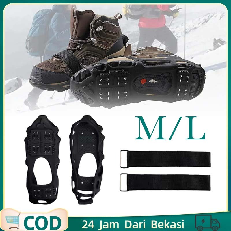 Gigi 24 Alas Sepatu Salju Anti Slip Alas Anti Slip Sepatu Alas Sepatu Anti Slip Alas Sepatu Paku Ant