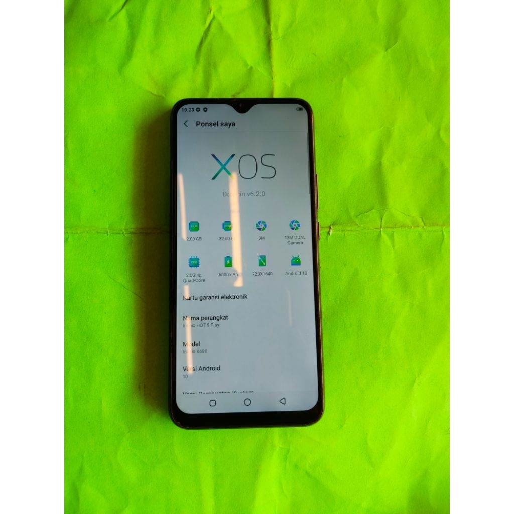 infinix hot 9 ram 2gb/32gb
