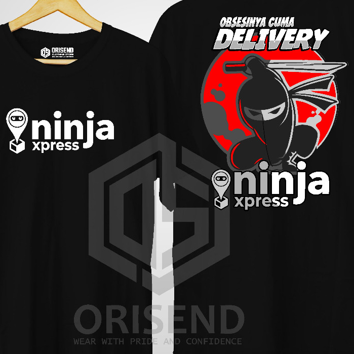 Kaos Kurir Ninja Van Katun Combed BISA COD