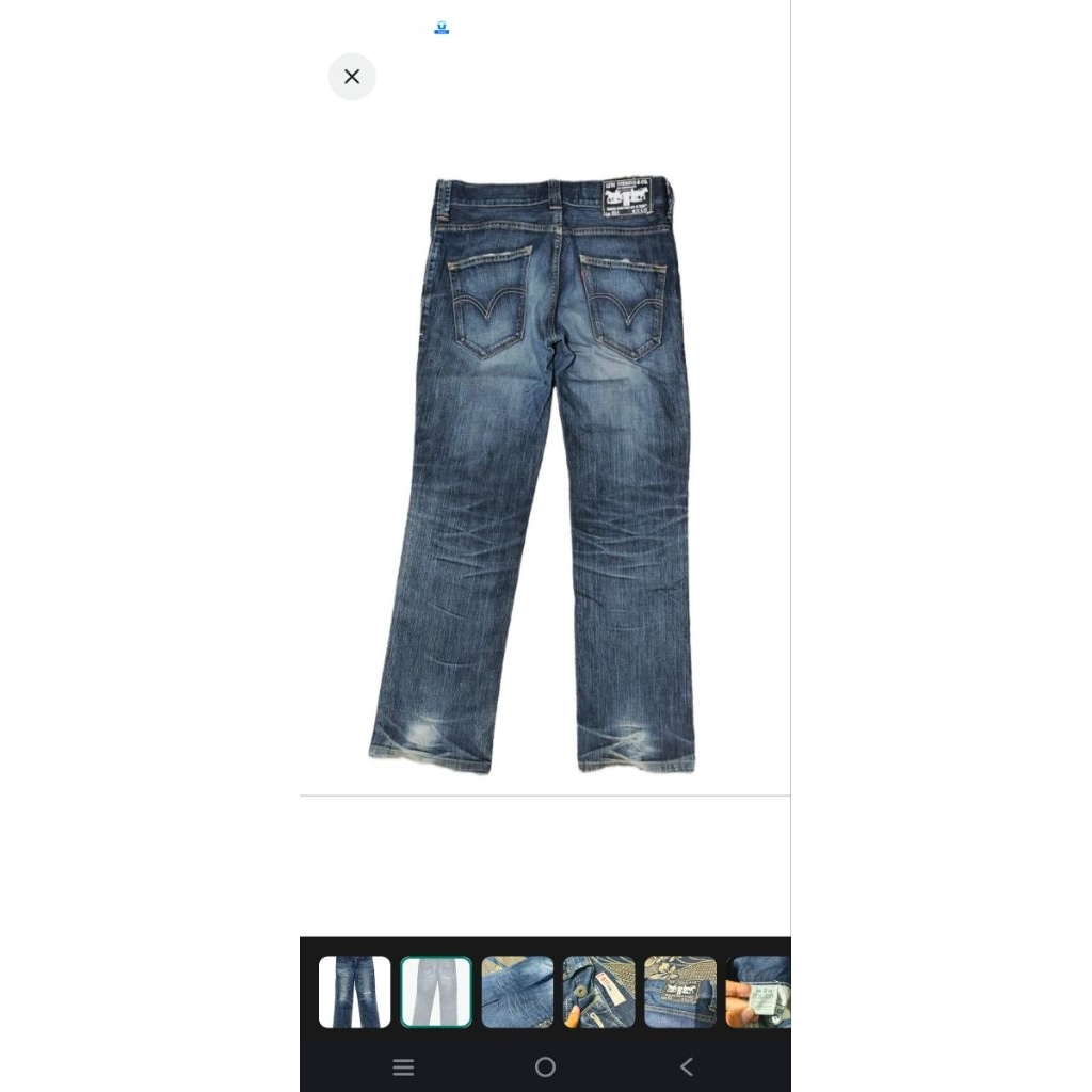 Pesanan Celana Denim Levis Slim Fit Fade Preloved