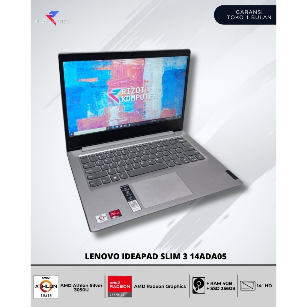 Lenovo Ideapad Slim 3 14ADA05 AMD Athlon Silver 3050U Ram 4GB SSD 256GB bangh