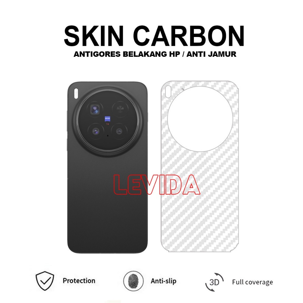 Skin Carbon Vivo X300 Vivo X300 Pro Vivo X100 Skin Back 3D Antigores Skin  Vivo X300 Vivo X300 Pro V