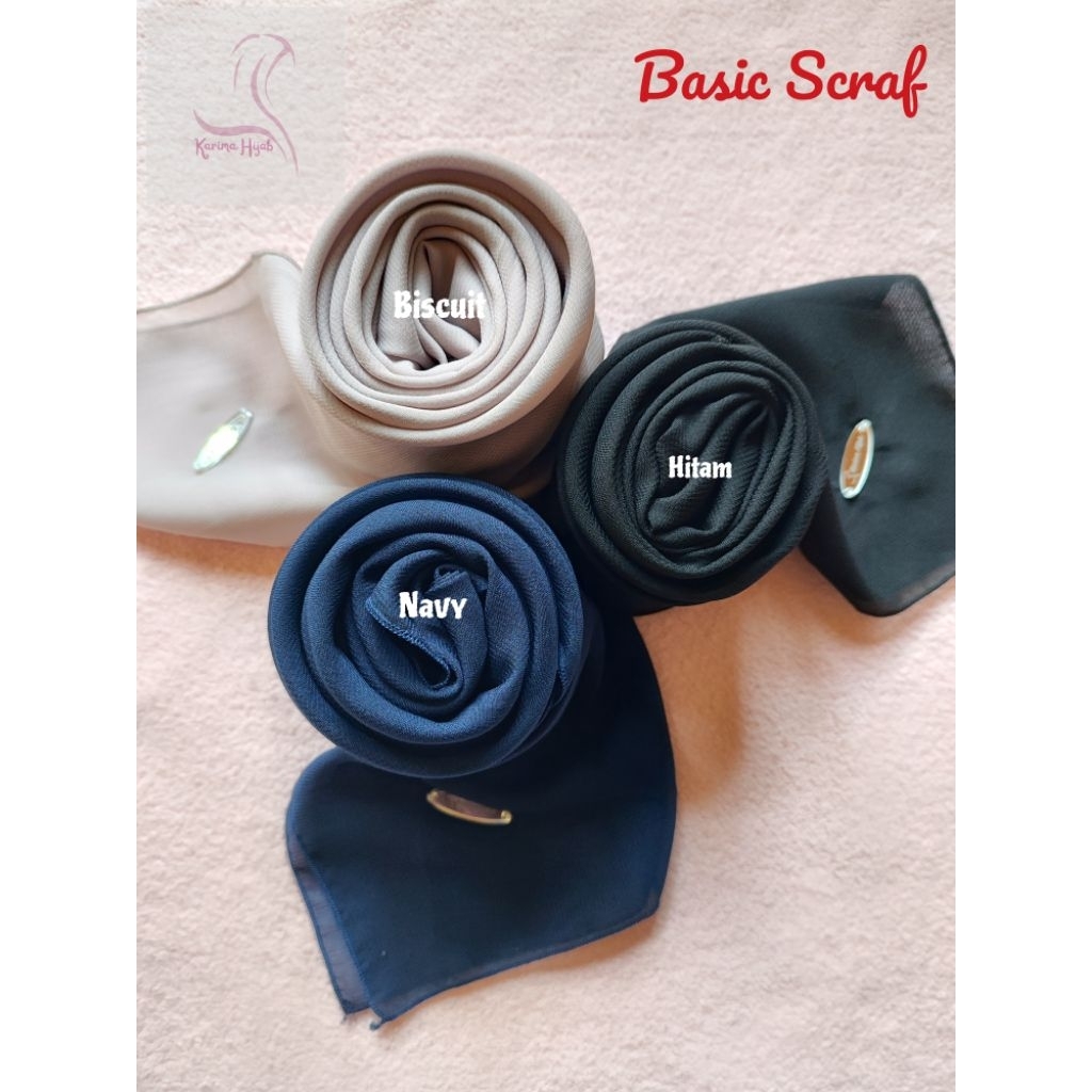 Karima Hijab - Basic scraf logo akrilik