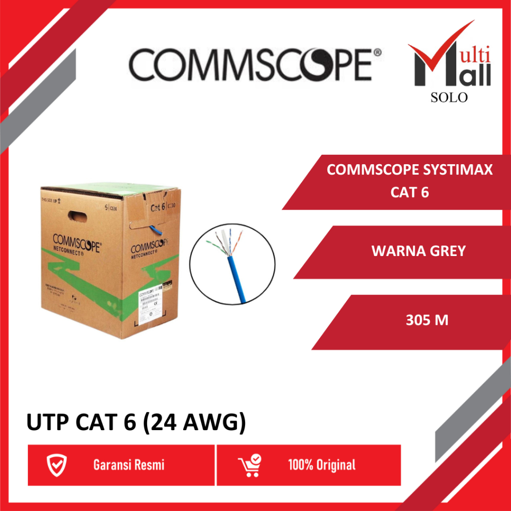 NETWORKING COMMSCOPE KABEL LAN UTP CAT 6 (24 AWG)