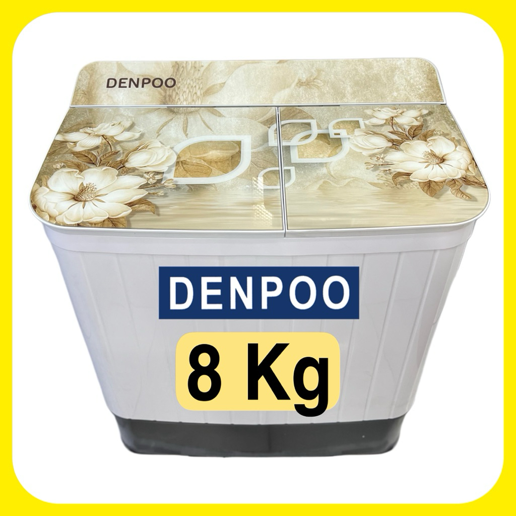 Mesin cuci Denpoo 2 tabung 8Kg DW-976
