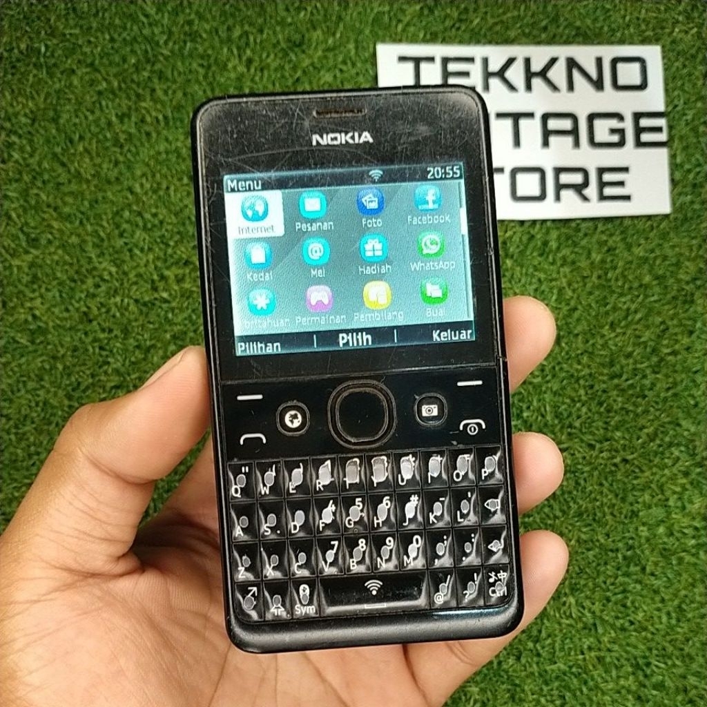Hp Jadul Nokia Asha 210 Black Original (Minusan)