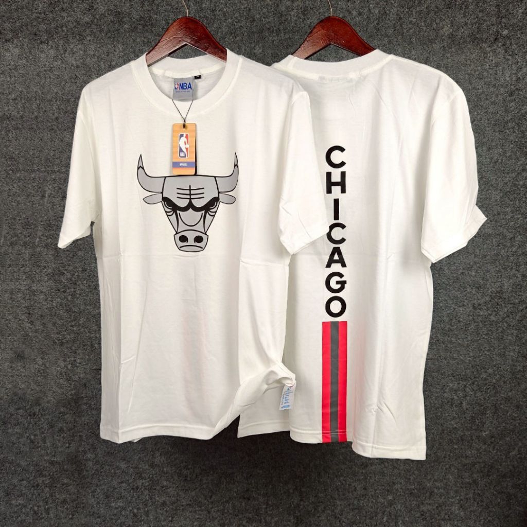 NEW ‼️ CHICAGO BULLS T-Shirt Branded Premium Kaos Distro Lengan Pendek 100% Cotton Combed 24S Bordir