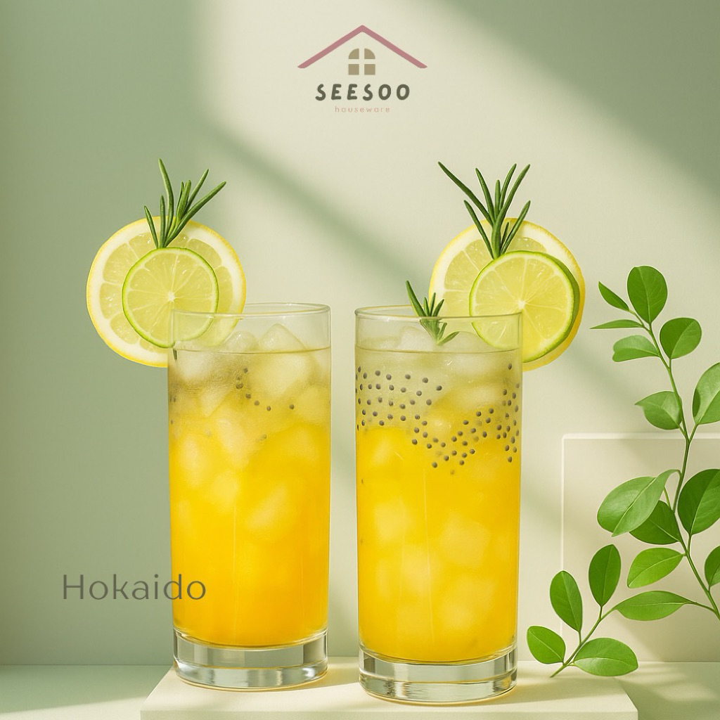 Hokkaido citinova / gelas kaca / gelas cafe / gelas restaurant / gelas kaca murah / gelas 1 set