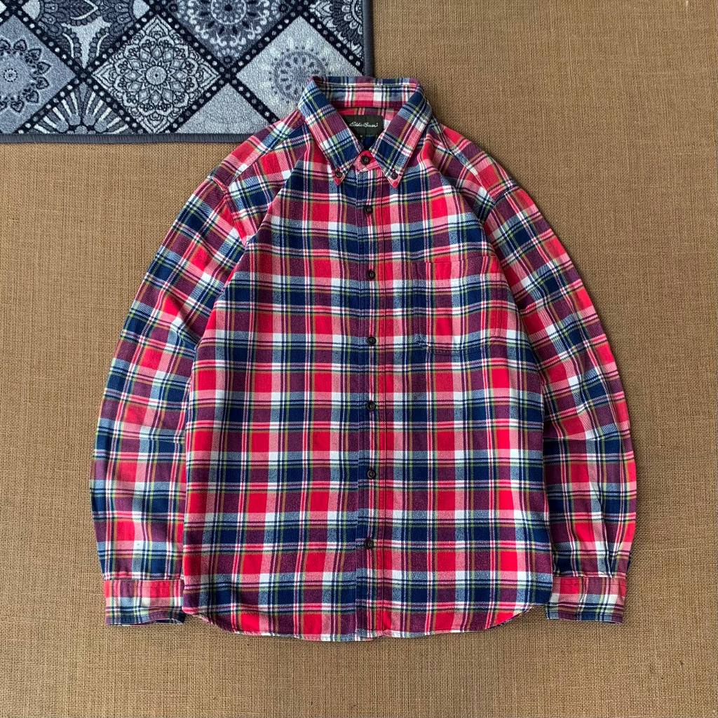kemeja Flanel Eddie Bauer size M 100% original 281125F