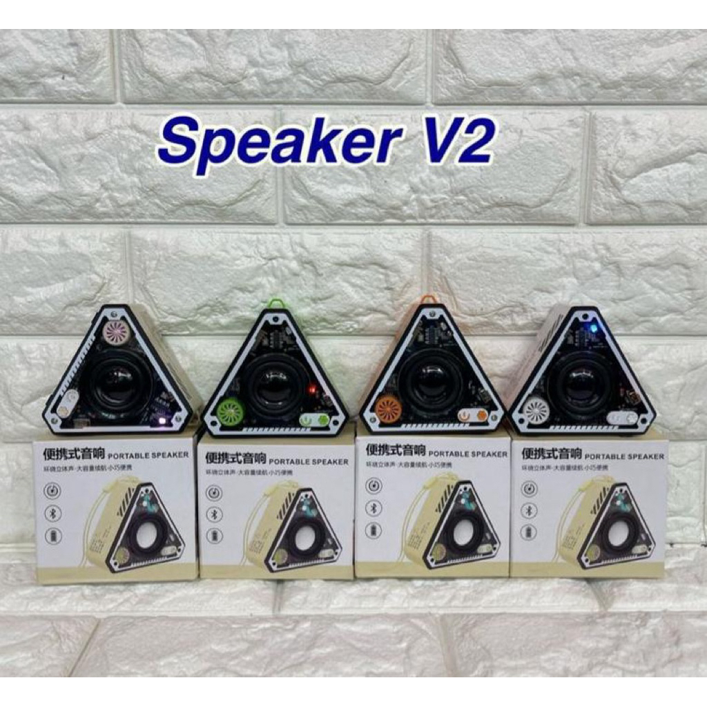 Speaker Bluetooth V2 Body Transparan Wireless 5.3 Portable Speker Blutut Music Box