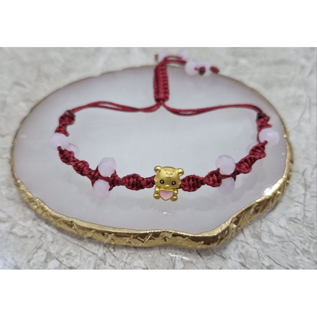 Gelang Tali Serut Beruang Emas.