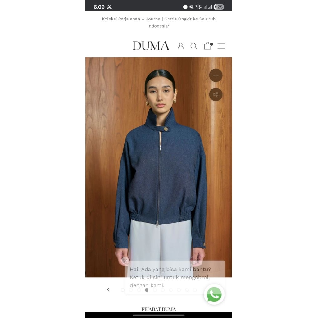 Duma Perr Jacket Dark Denim