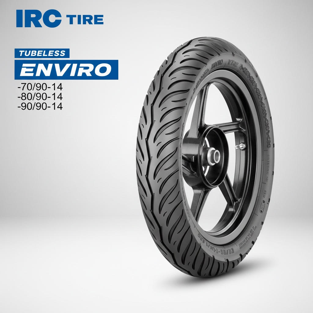 Ban Motor IRC Enviro Tubeless Ring 14 KONDISI: 100% Baru & Original (Bukan Vulkanisir)