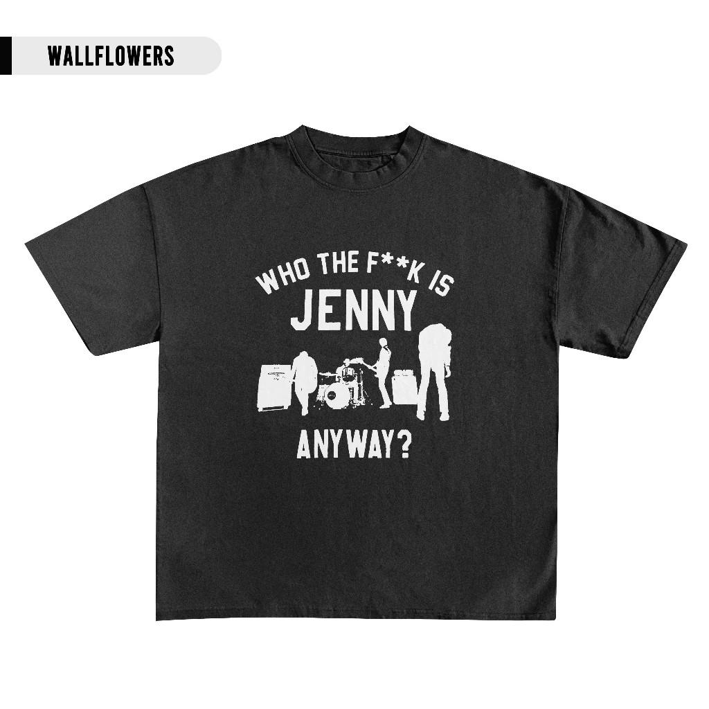 Tshirt MATA PISAU x JENNY Who The F*cK Hitam - Tshirt Jenny - Wtf | Kaos Band Merchandise