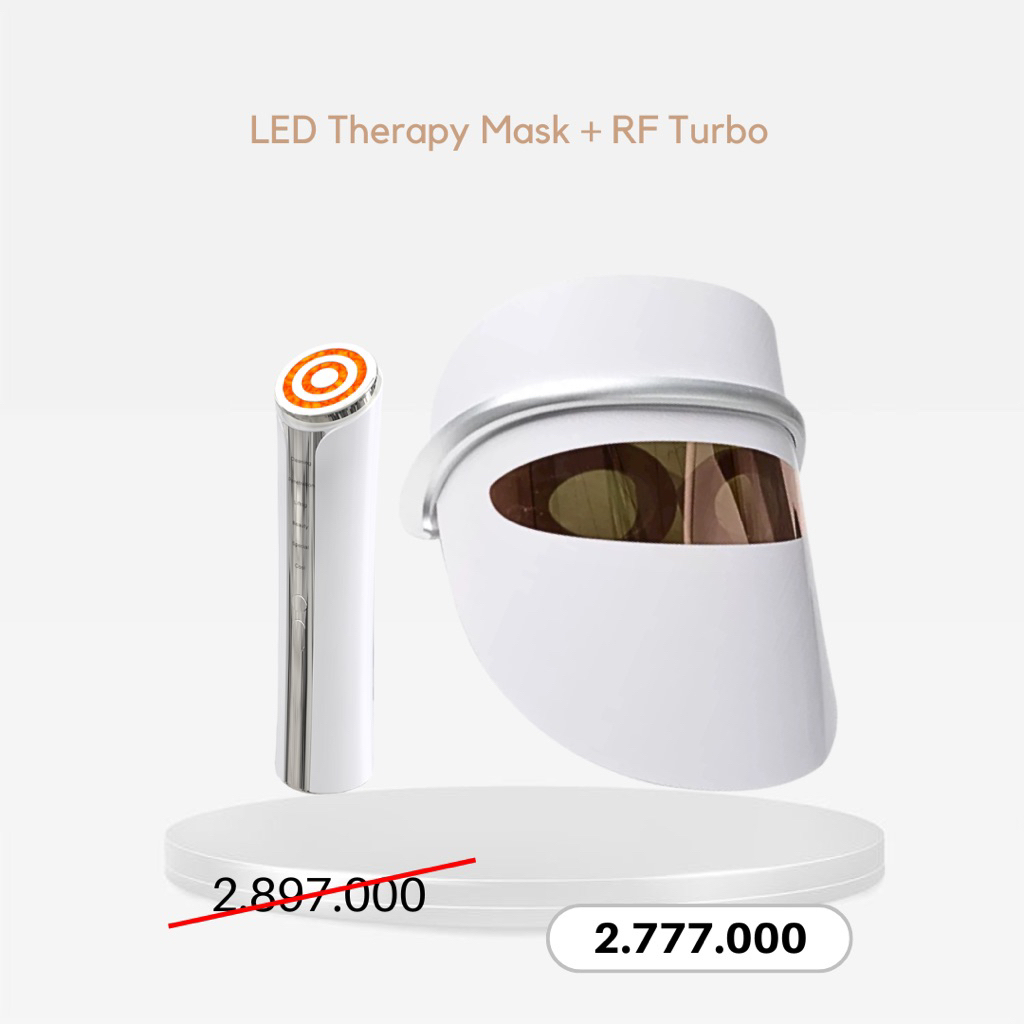 Bundle dskinbooster- LED Therapy Mask + RF Turbo