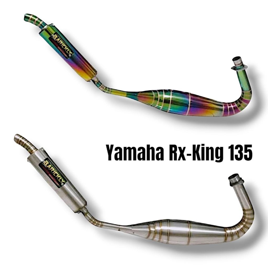 Knalpot Racing Rx King 135 Kolong Repsol RxKing Stainless Pelangi Kelas Kontes Drag RxKing Rx King 1