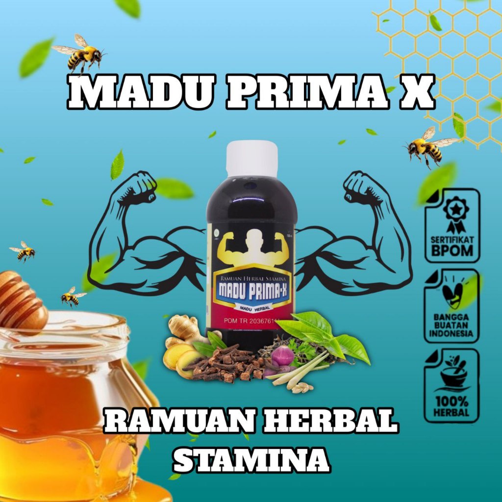 Stamina Pria Herbal Bpom Madu Prima X Tahan Lama Kuat Botol Isi 280 Gr Original Ampuh