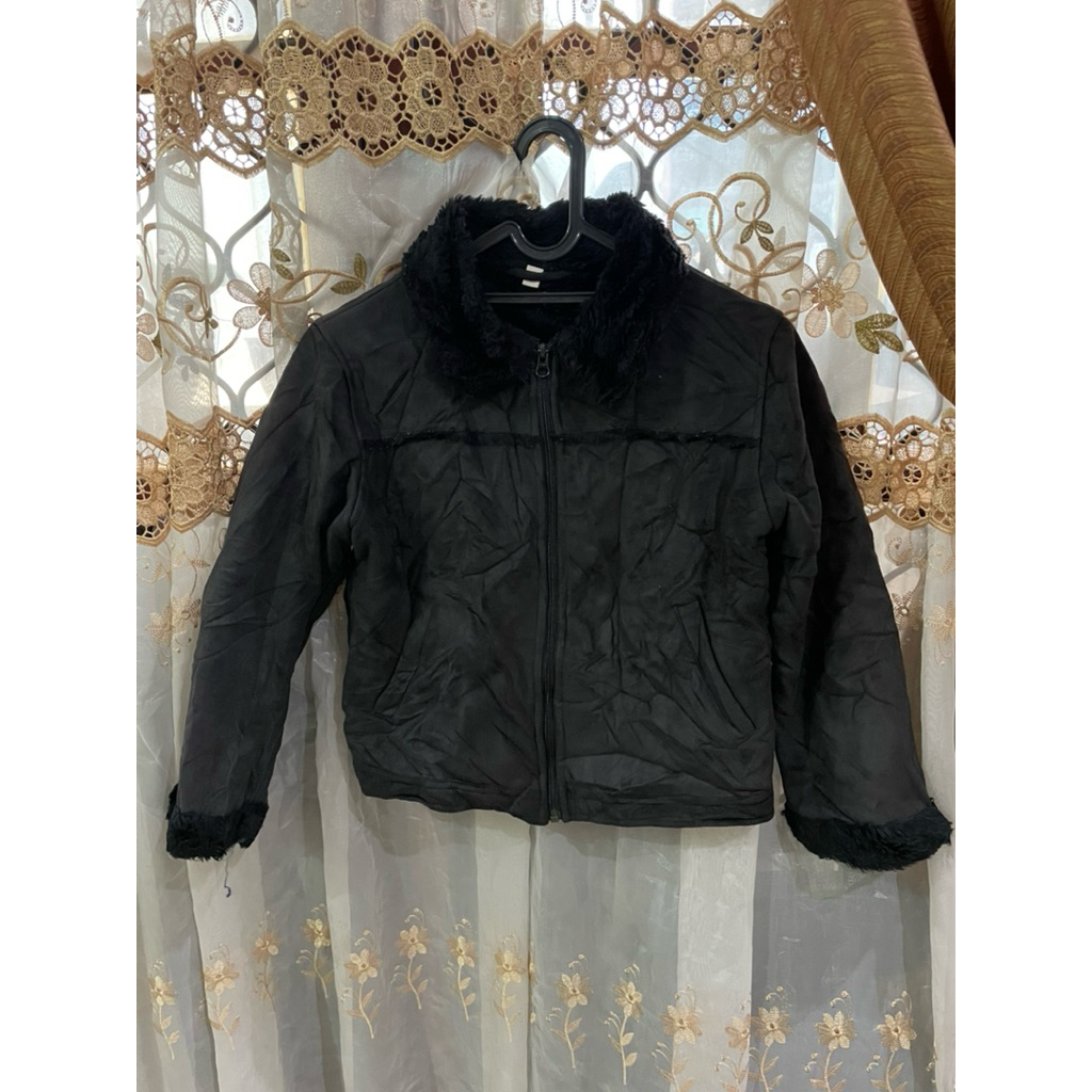 Sintetis Leather Jacket “Uniqlo” Branded Original