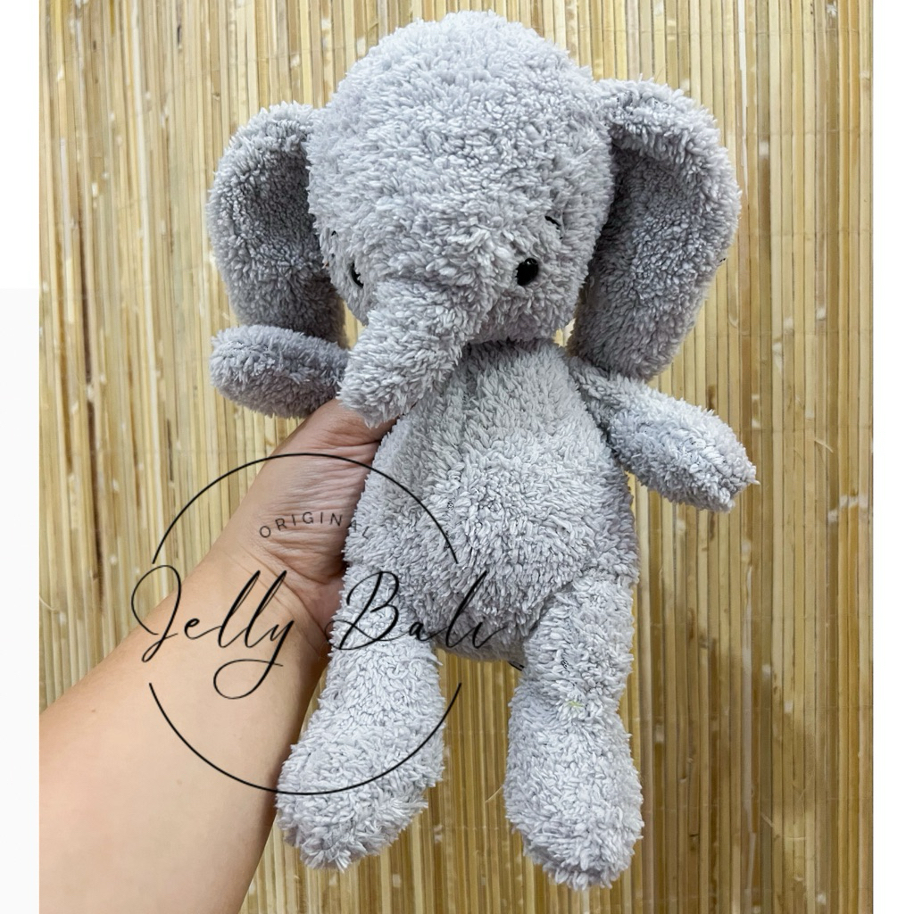Jellycat Rumblikin Elly New Original Boneka Gajah Mainan Anak Birthday Gift Elephant Grey